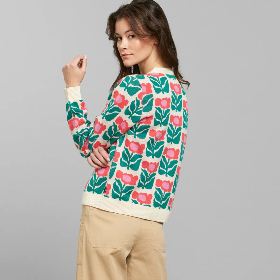 Outlet Cardigan Iggesund Liv Lee Flower Multi Color Women Outlet