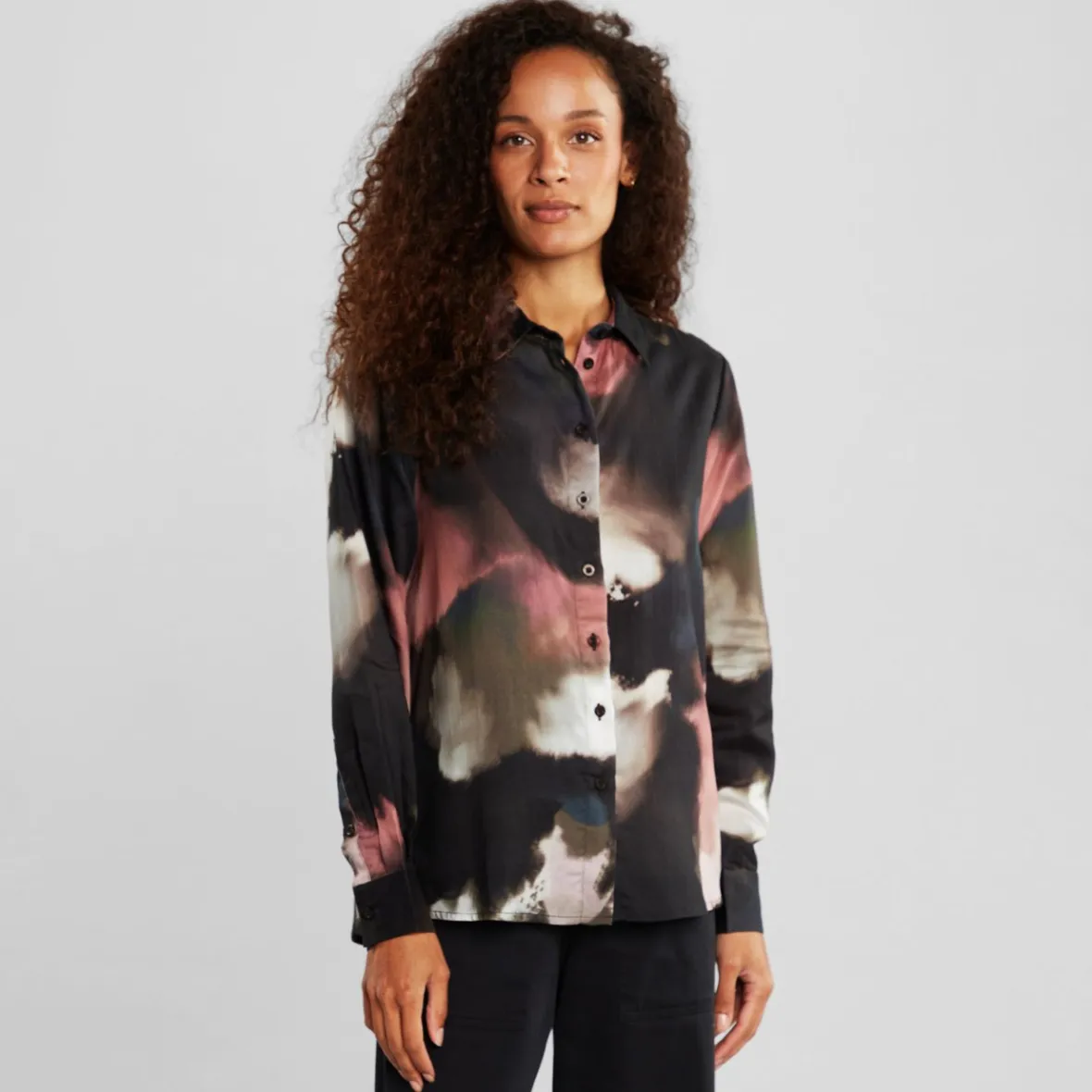 Fashion Shirt Dorothea Brush Strokes Multi Color Women Outlet