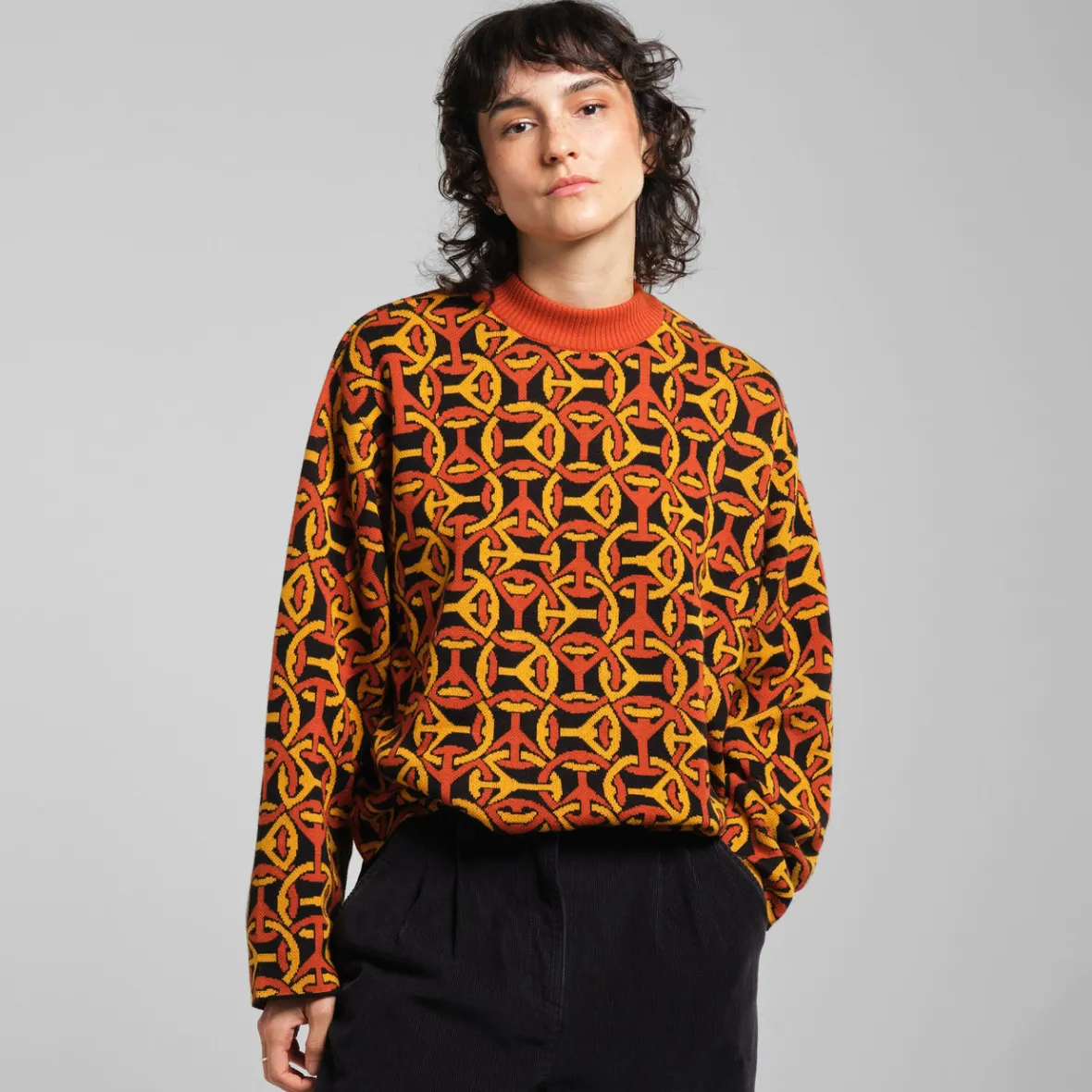 Sale Sweater Limhamn Peace Link Multi Color Women Knitwear