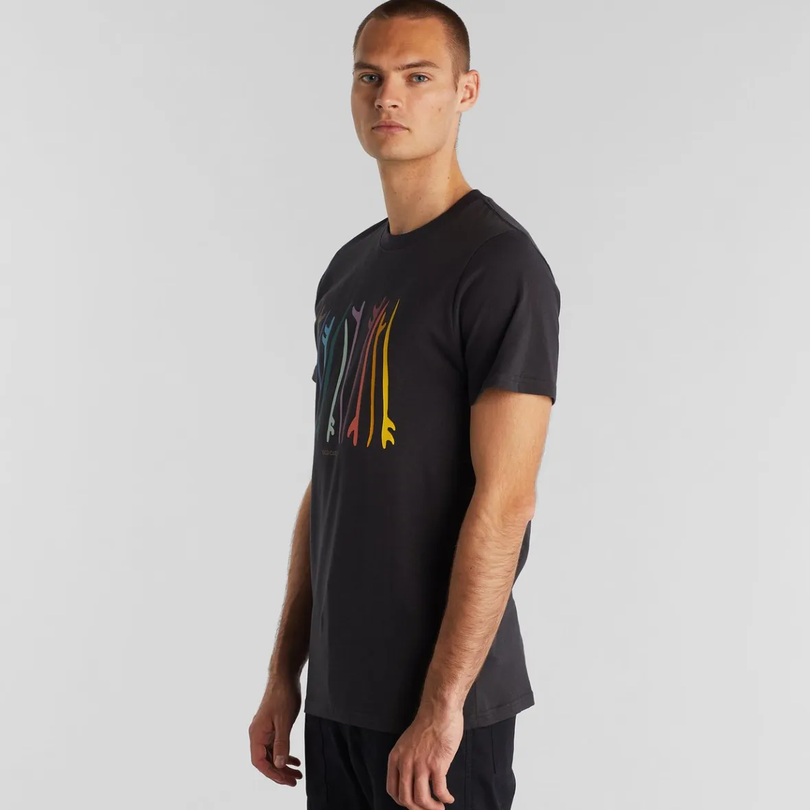 Outlet T-shirt Stockholm Color Surfboards Charcoal Outlet
