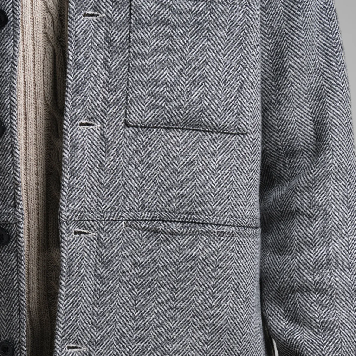 wool_jacket_fagersta_herringbone_black_4.webp Online Wool Jacket Fagersta Herringbone Black Jackets